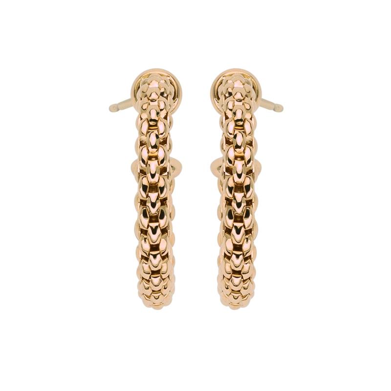 Fope Essentials 18ct Rose Gold Small Hoop Earrings
