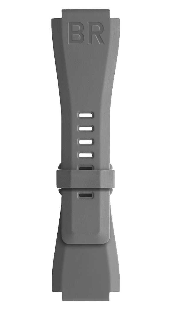 Bell & Ross Strap Br 01/03 Br-x1 Grey Rubber Small
