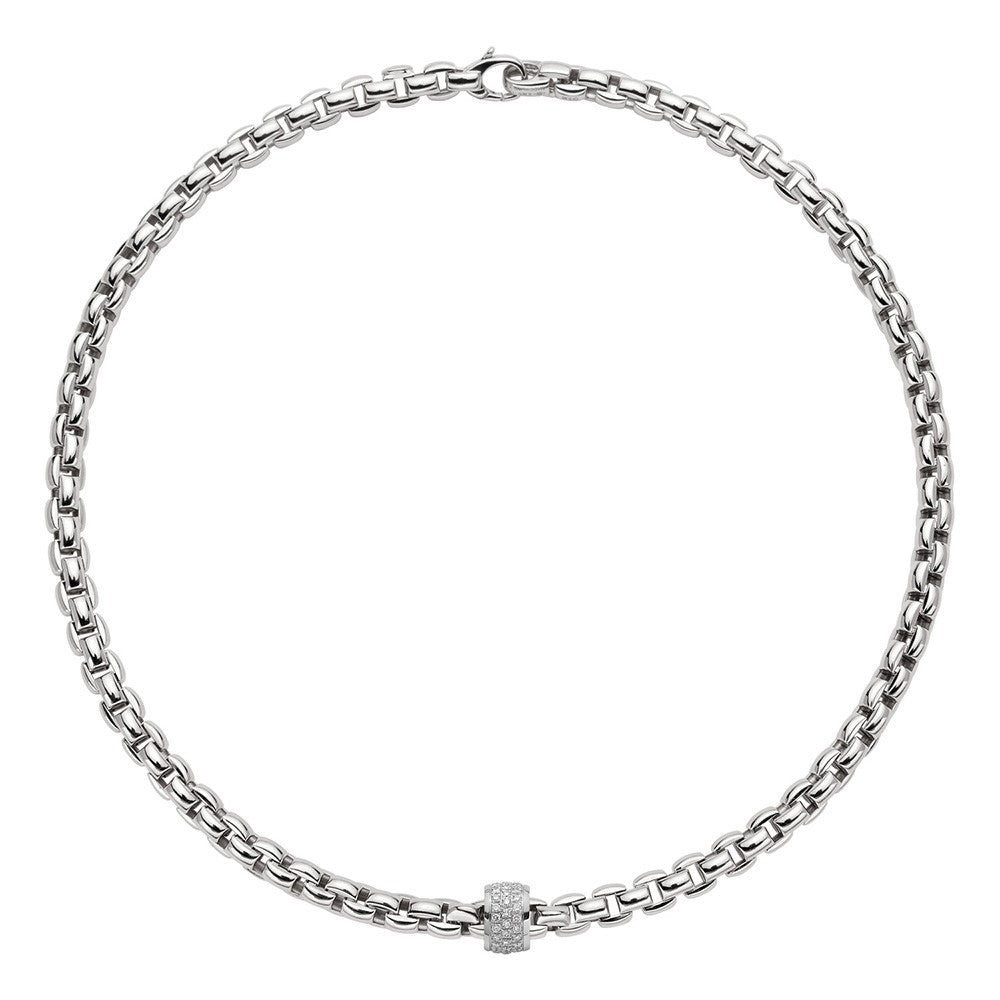 Fope Flex'it Eka 18ct White Gold 0.53ct Diamond Necklace