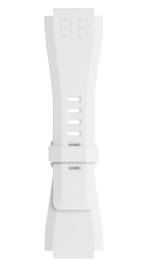 Bell & Ross Strap Br 01/03 Br-x1 White Rubber Small
