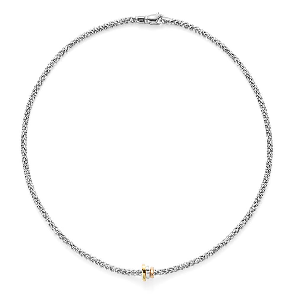 Fope Flex'it Prima 18ct White Gold 43cm Necklace