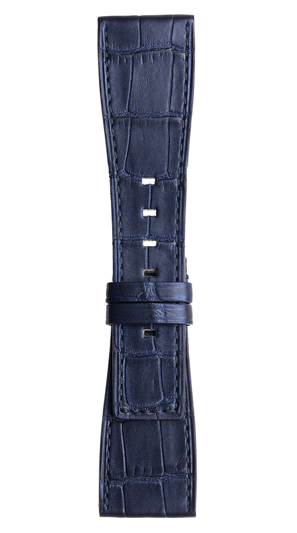 Bell & Ross Strap Br S Blue Alligator Small