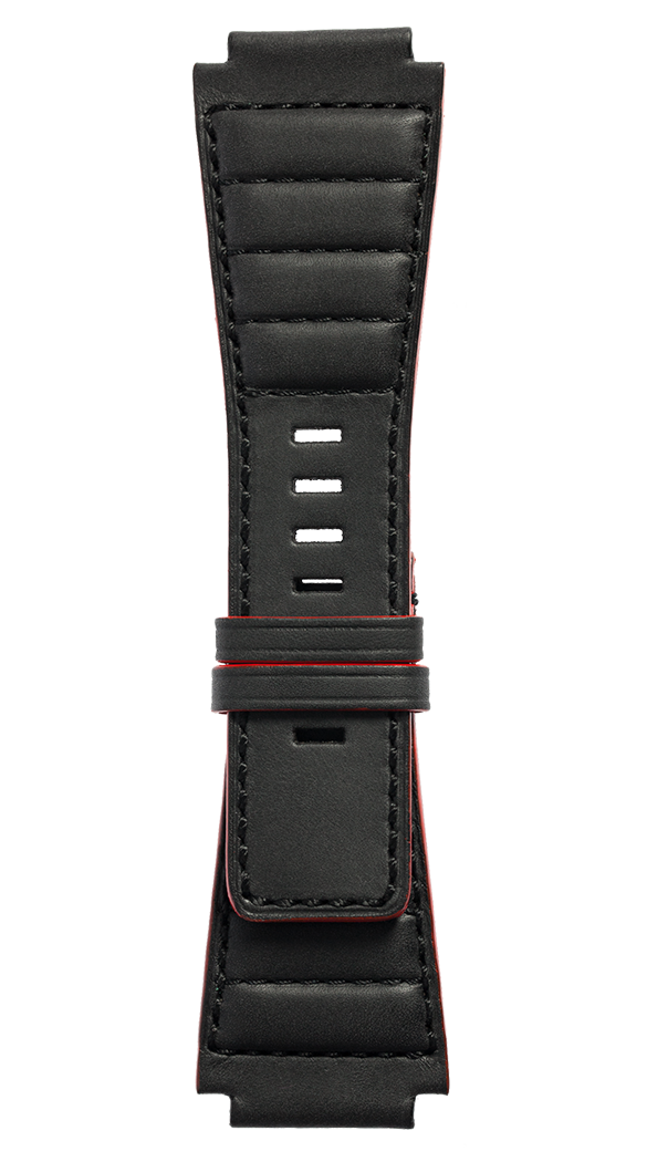 BellandRoss Strap Br 01/03 Br-x1 Quilted Calfskin Black Small