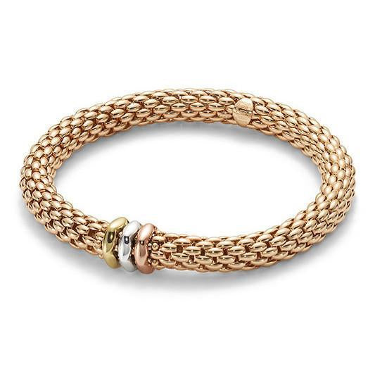 Fope Love Nest 18ct Rose Gold Bracelet - L