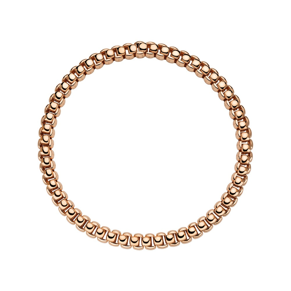 Fope Luna 18ct Rose Gold Flexible Necklace - 43cm