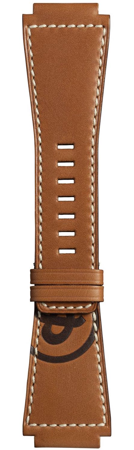 Bell & Ross Strap Br01/br03 Calfskin Golden Heritage Calfskin Xl