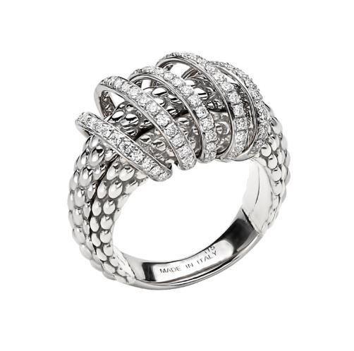 Fope Mialuce 18ct White Gold 0.70ct Diamond Ring - P