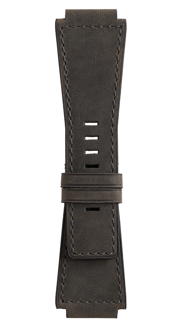 Bell & Ross Strap Br01/br03 Calfskin Grey Xs