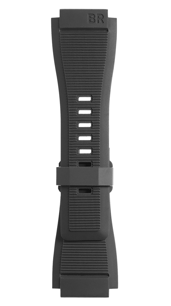 Bell & Ross Strap Br01/br03 Rubber Black