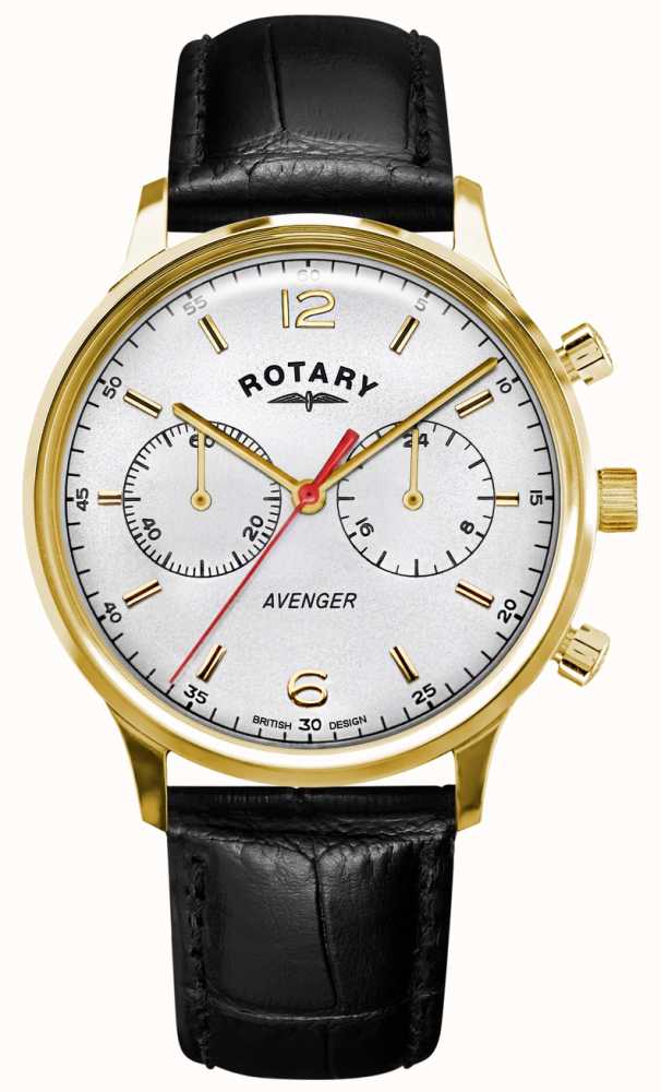 Rotary Watch Avenger Gold Pvd Mens