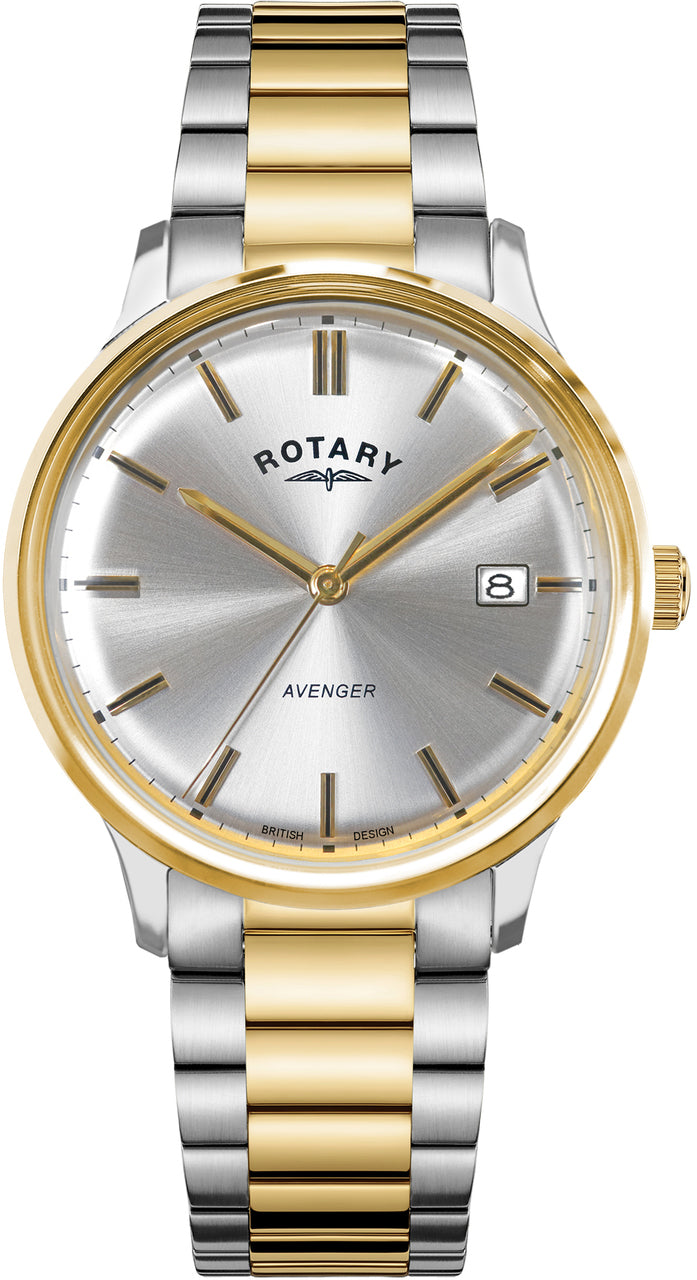 Rotary Watch Avenger Two Tone Gold Pvd Mens