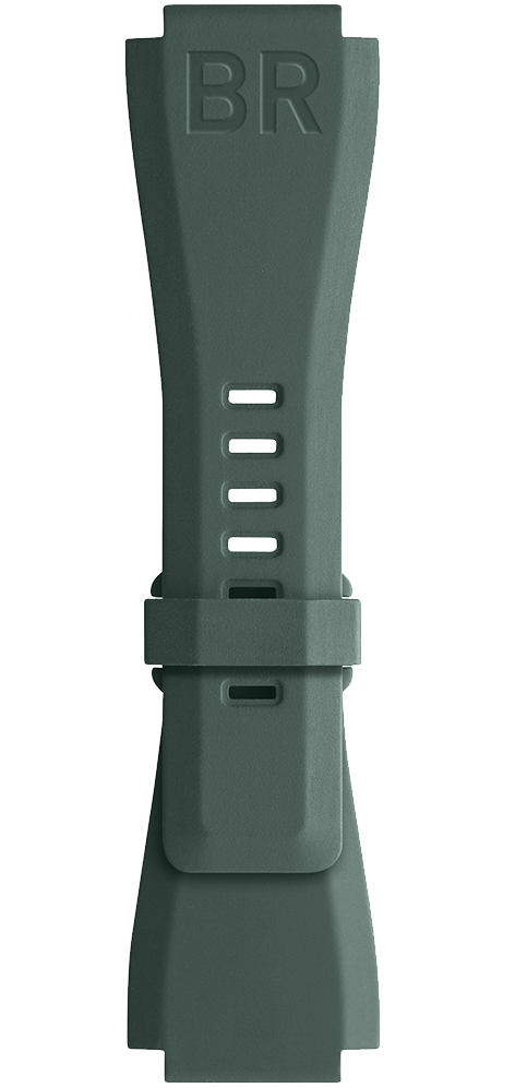 Bell & Ross Strap Br01/br03 Rubber Khaki