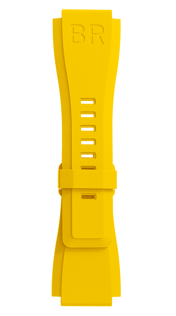 Bell & Ross Strap Br01/br03 Rubber Yellow Xs