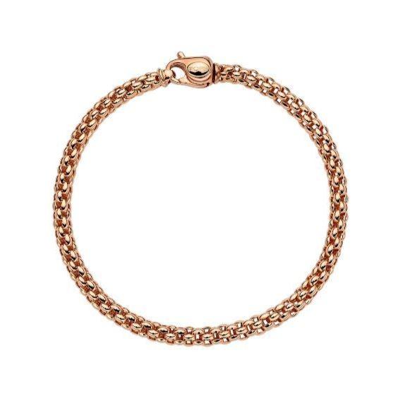 Fope Unica 18ct Rose Gold Weave Bracelet
