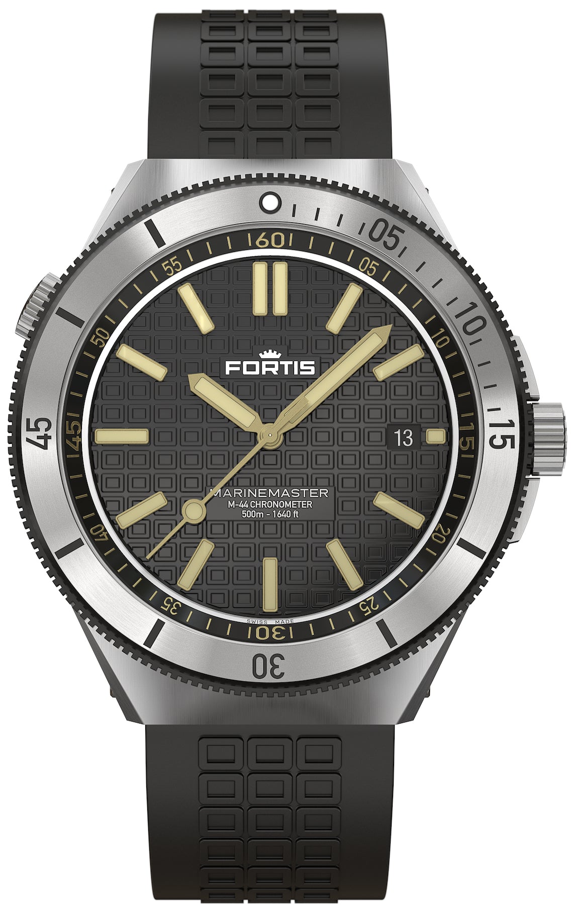 Fortis Marinemaster M 44 Black Resin