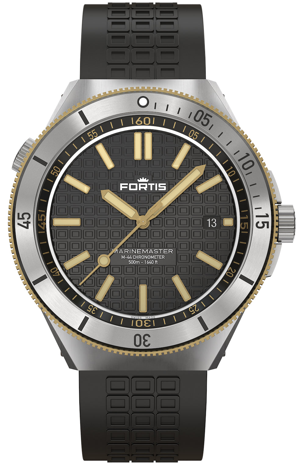 Fortis Marinemaster M 44 Black Resin Gold Limited Edition