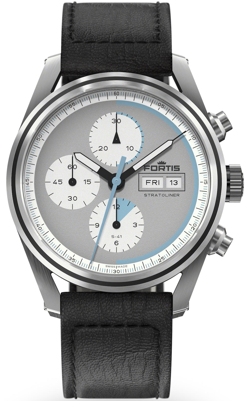 Fortis Stratoliner Cool Grey Aviator Strap