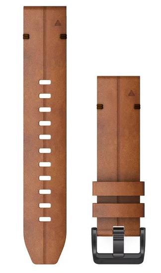 Garmin Strap Quickfit 22 Chestnut Leather