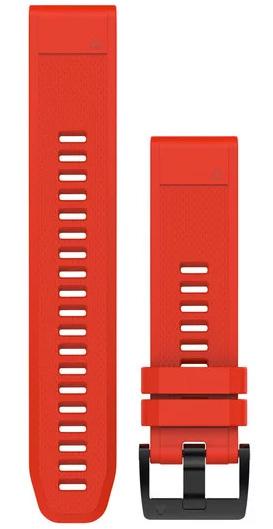 Garmin Strap Quickfit 22 Flame Red Silicone D