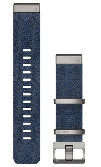 Garmin Strap Quickfit 22 Jacquard Weave Indigo Nylon