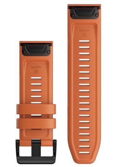 Garmin Strap Quickfit 26 Ember Orange Silicone