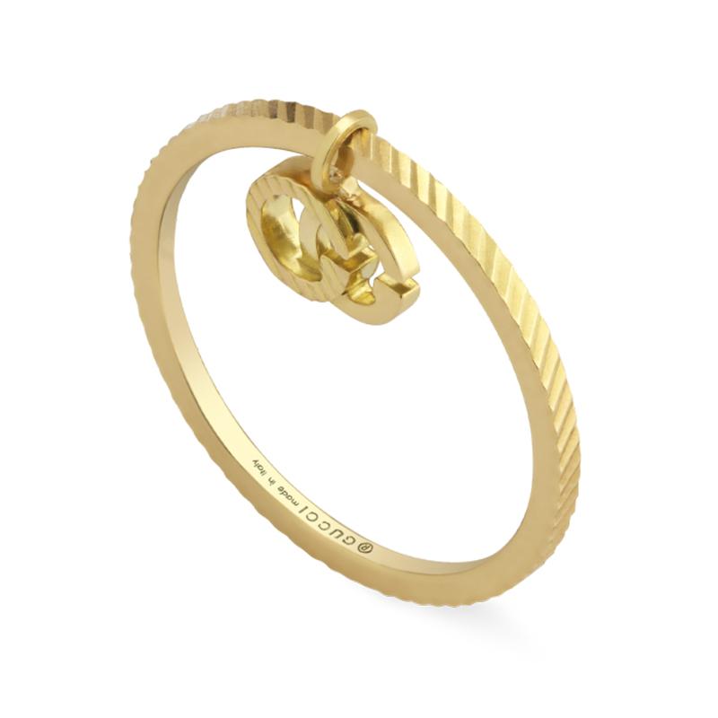 Gucci Gg Running 18ct Yellow Gold Ring D - M.5