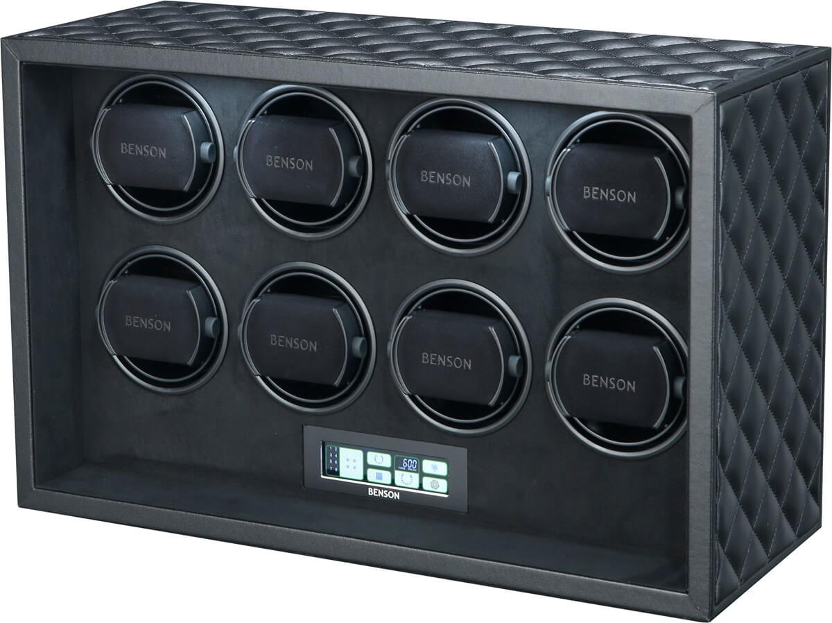 Benson Watch Winder Black Series Leather 8.22.b Black
