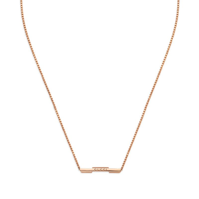 Gucci Link To Love 18ct Rose Gold Necklace