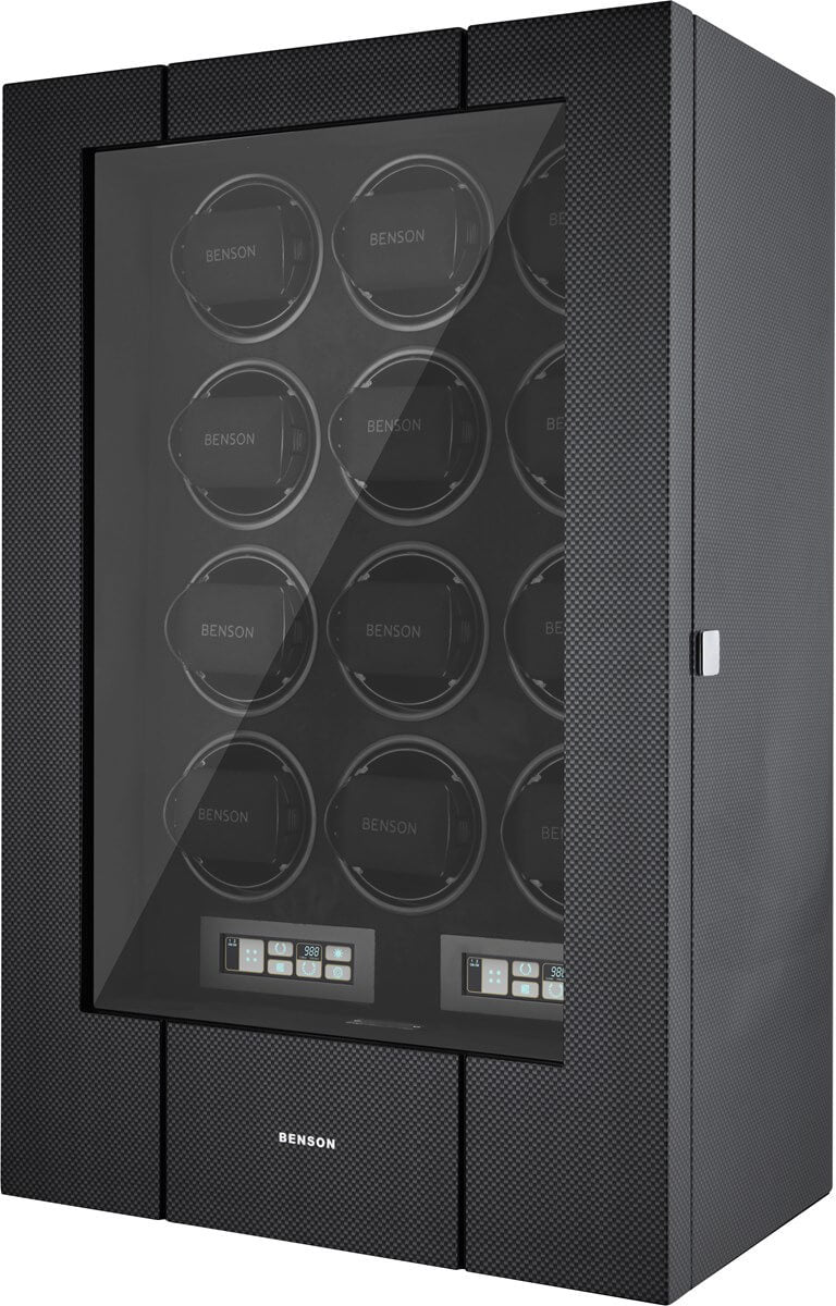 Benson Watch Winder Black Series Pro 12.19.cf Carbon Fiber