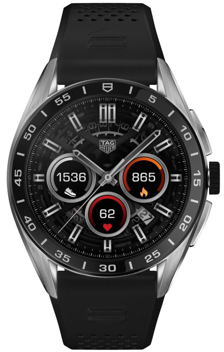 Tag Heuer Watch Connected Calibre E4 Black 45 Rubber