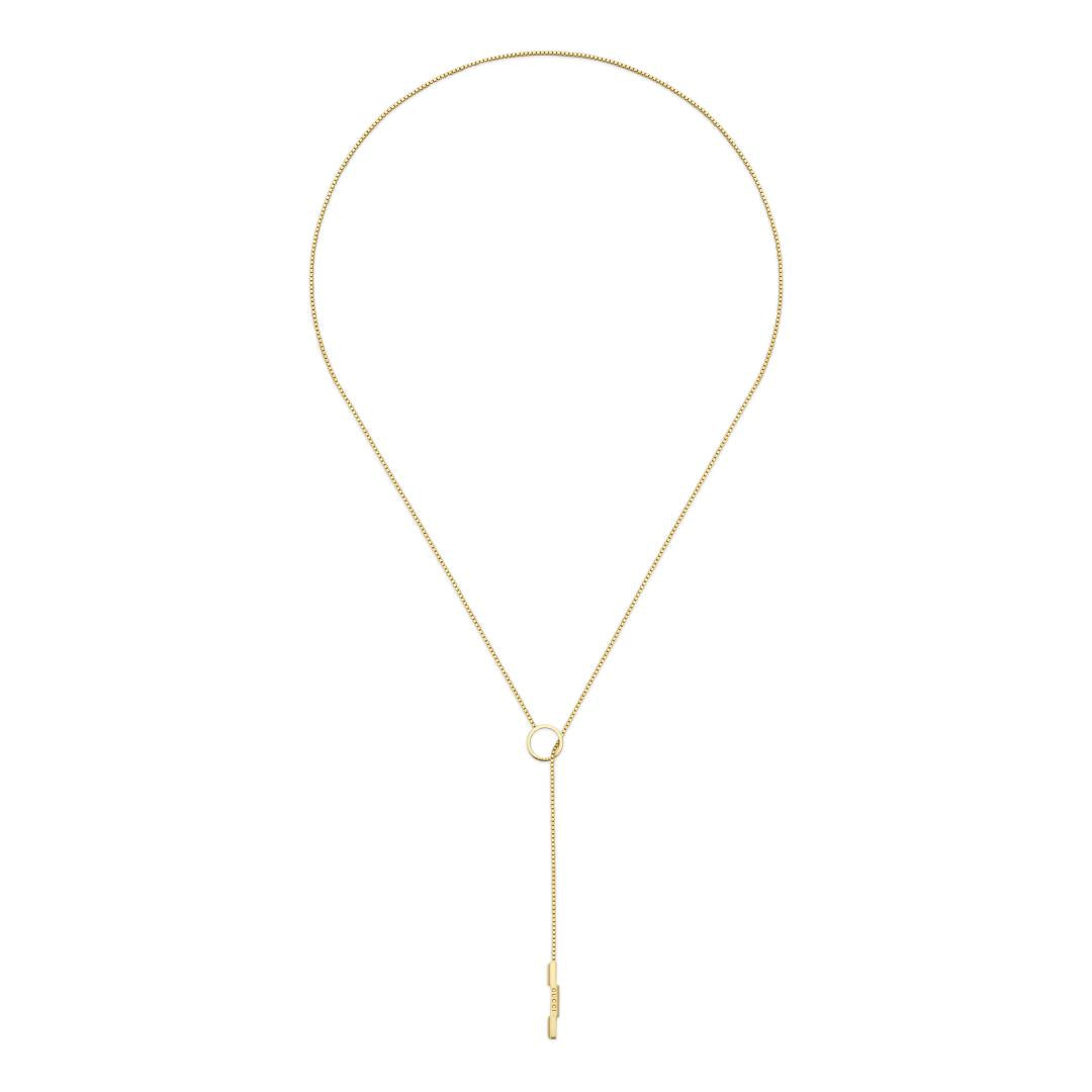 Gucci Link To Love 18ct Yellow Gold Lariat Necklace - Gold