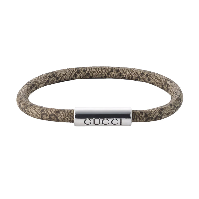 Gucci Trademark Gg Supreme Brown Bracelet - 17cm
