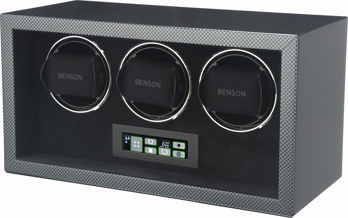 Benson Watch Winder Compact Triple 3.cf Carbon