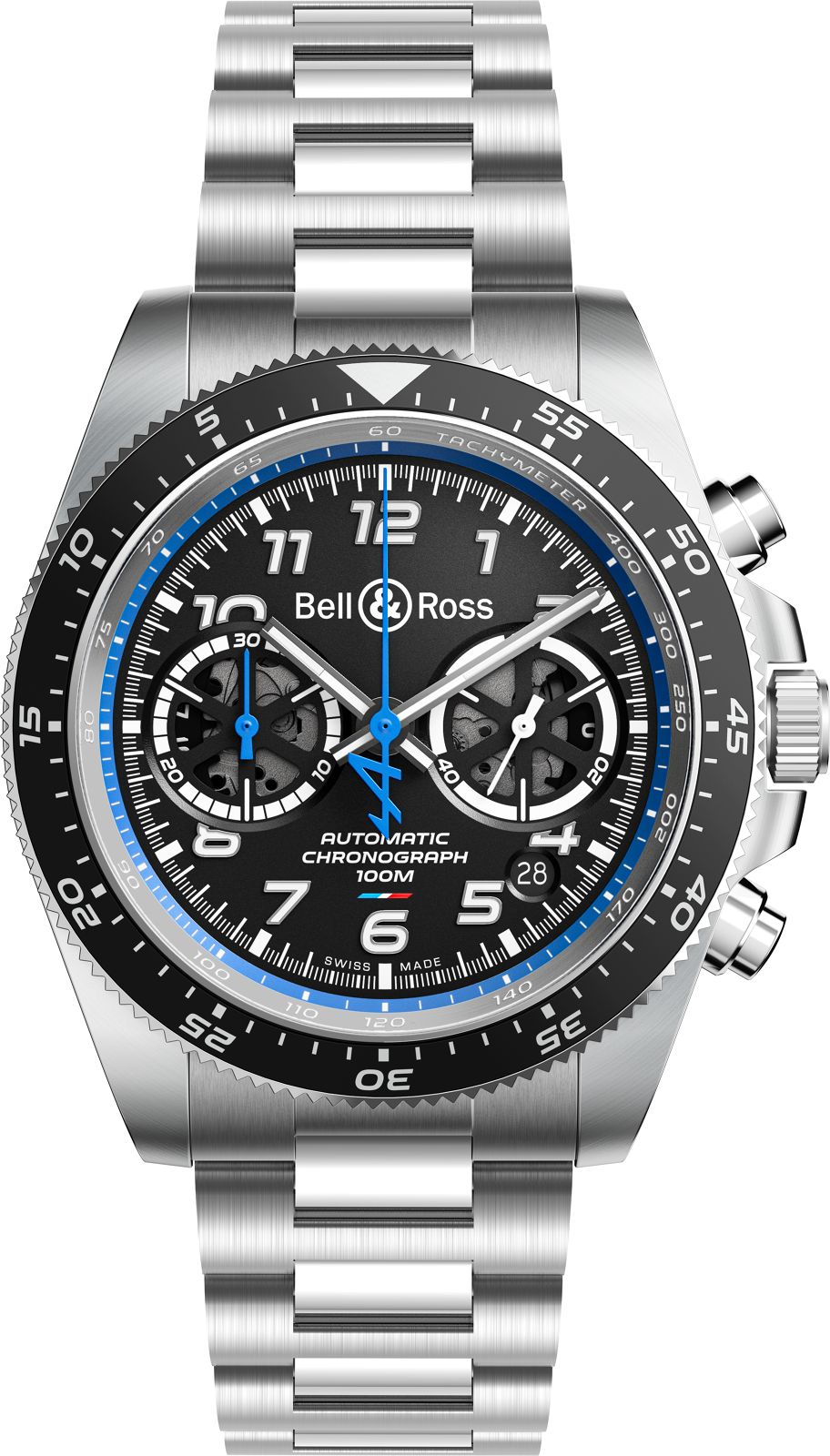 BellandRoss Watch Br V3 94 A521 Alpine Racing Bracelet Limited Edition