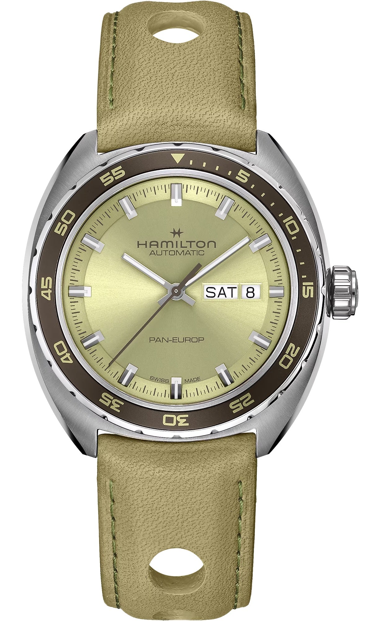 Hamilton American Classic Pan Europ Day Date Auto