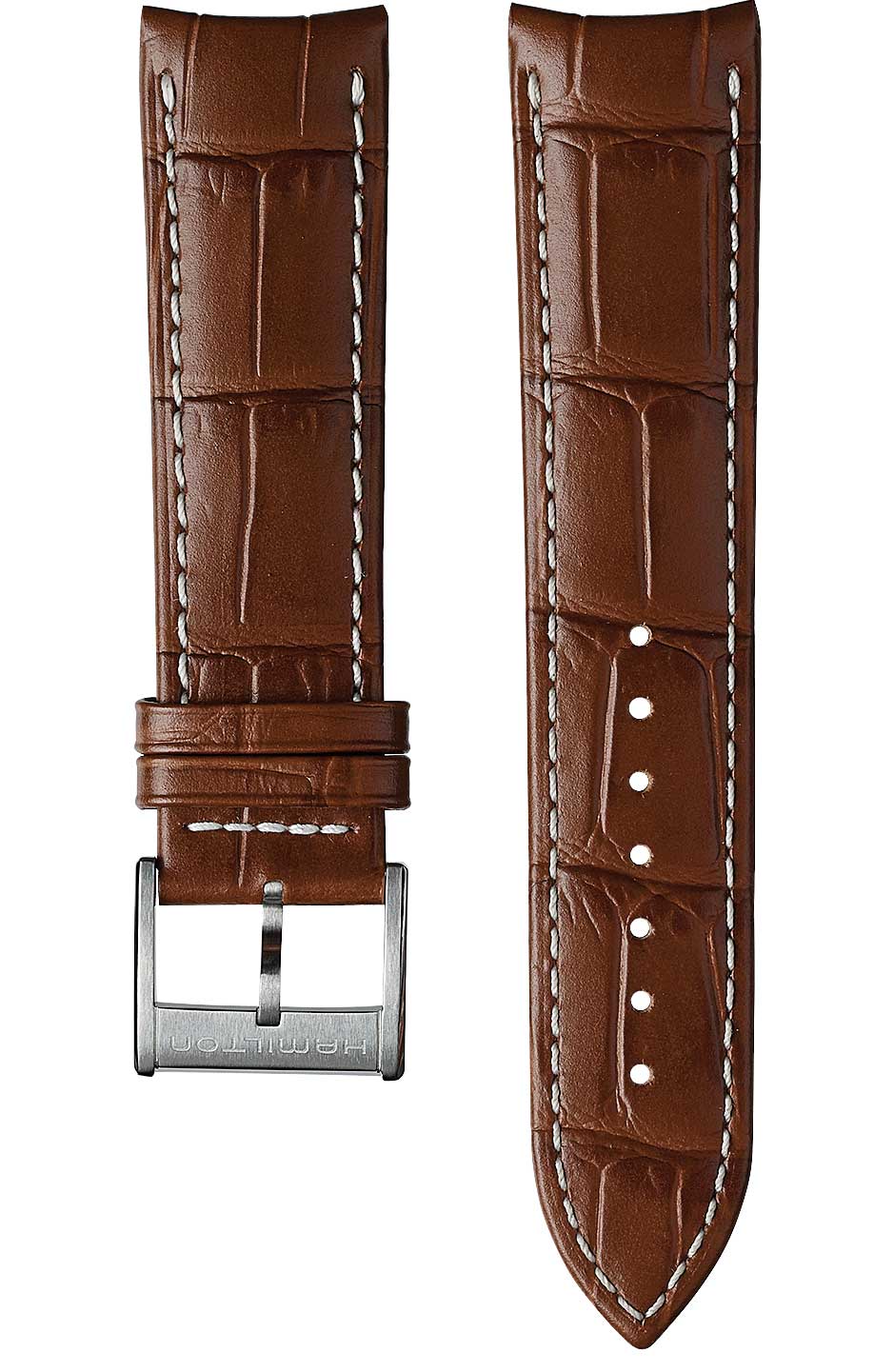 Hamilton Strap Jazmaster Aligator Leather Light Brown