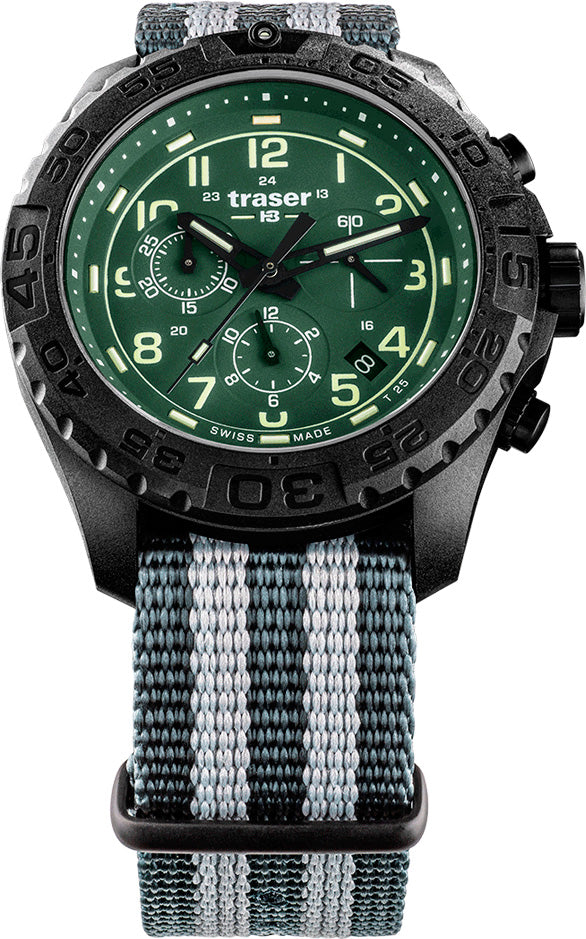Traser H3 Watch P96 Odp Evolution Chrono Green