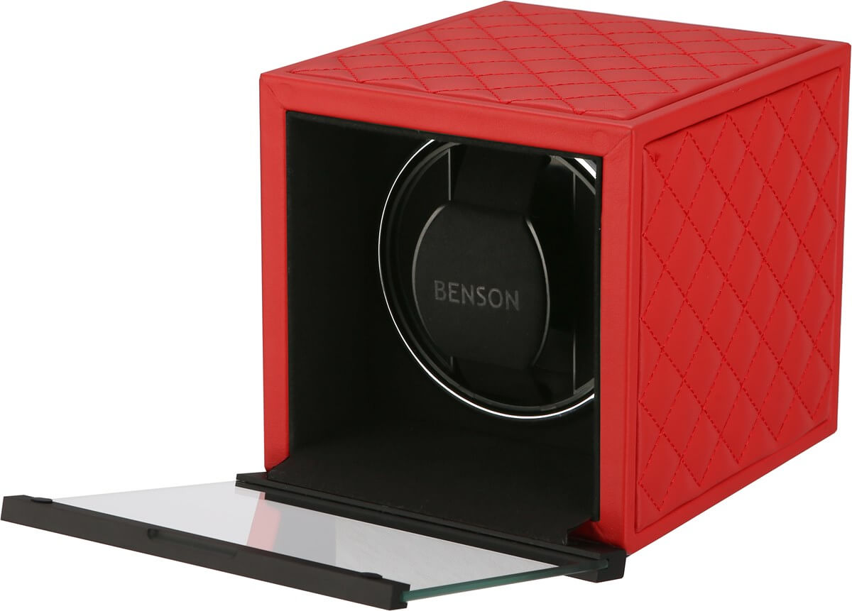 Benson Watch Winder Single Swiss Series 1.20 Red Leather Limited Edition