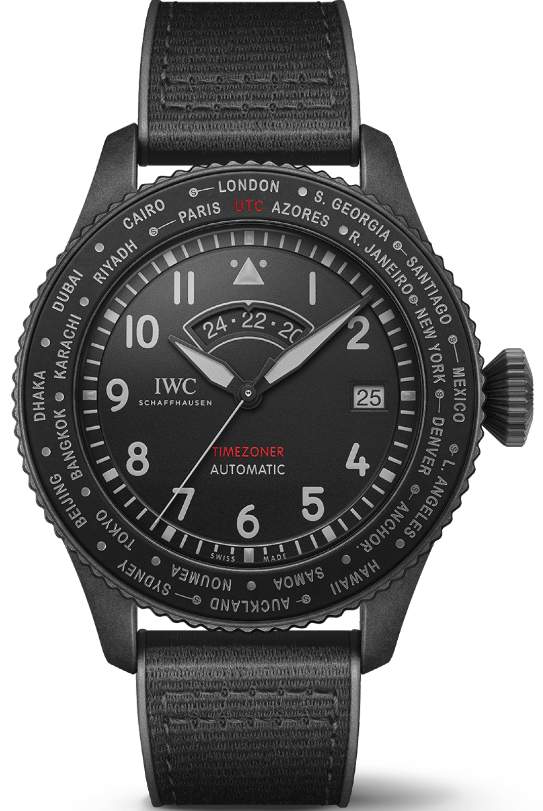 Iwc Pilots Timezoner Top Gun Ceratanium