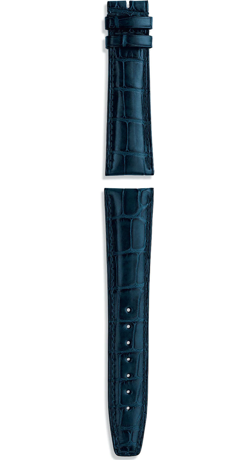 Iwc Strap Aligator Blue For Folding Clasp