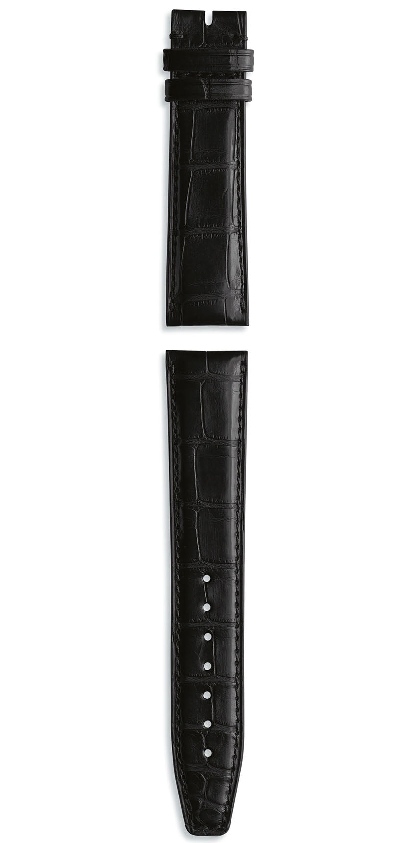 Iwc Strap Alligator Black For Folding Clasp Xl