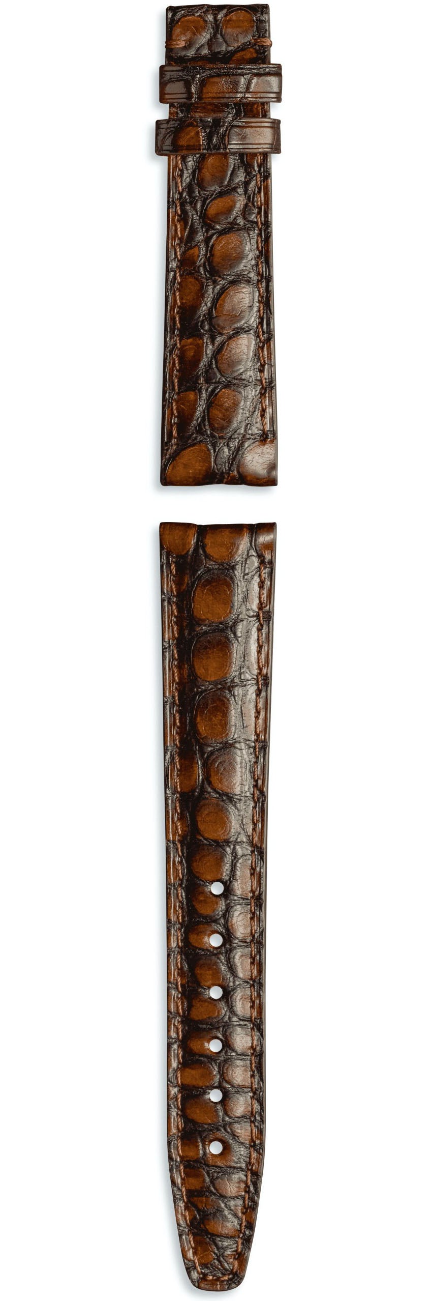 Iwc Strap Alligator Dark Brown For Butterfly Clasp