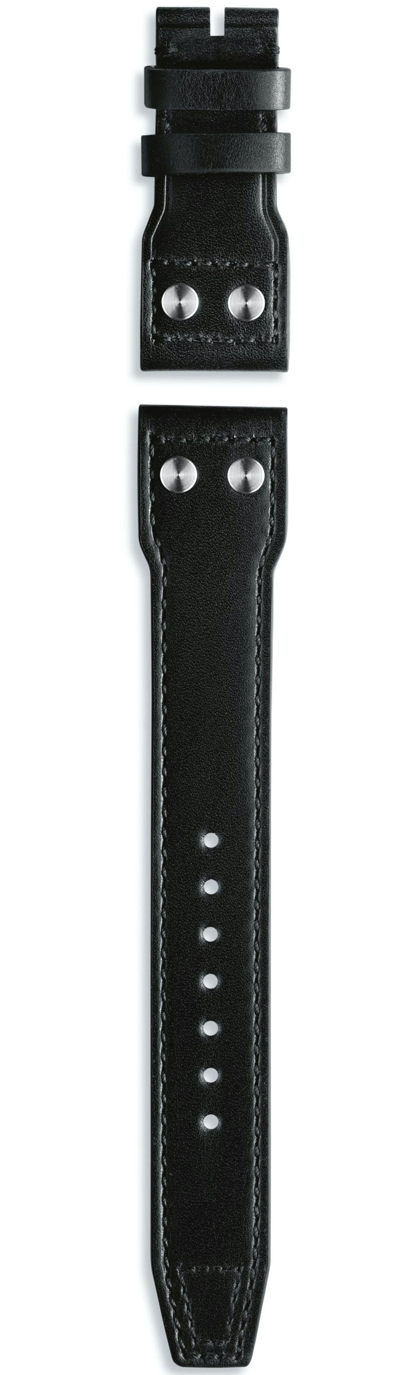 Iwc Strap Calfskin Black For Folding Clasp Xl