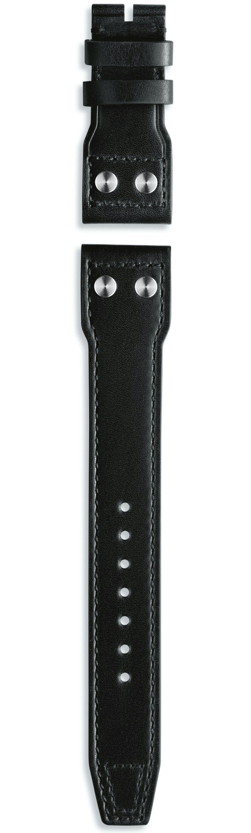 Iwc Strap Calfskin Black For Folding Clasp Xs