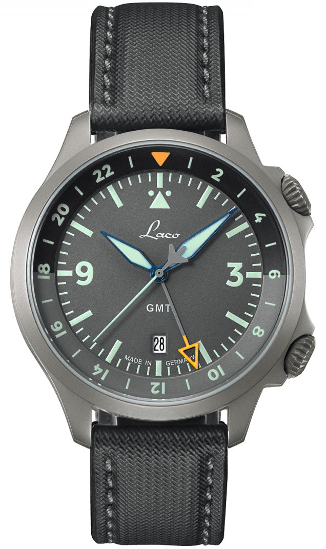 Laco Pilot Frankfurt Gmt Grau