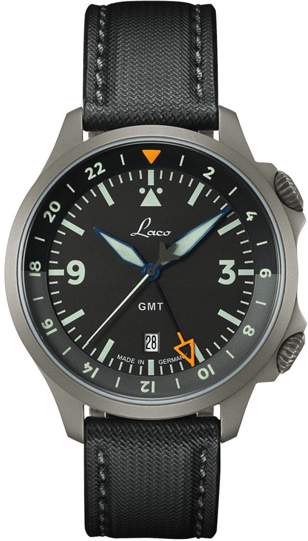 Laco Pilot Frankfurt Gmt Schwarz