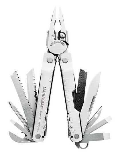 Leatherman Pocket Knife Supertool 300 - Silver