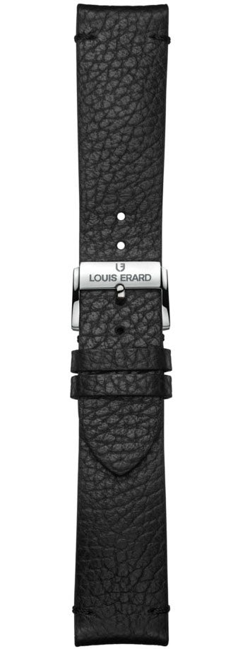 Louis Erard Strap Leather Black Grained 22/20mm