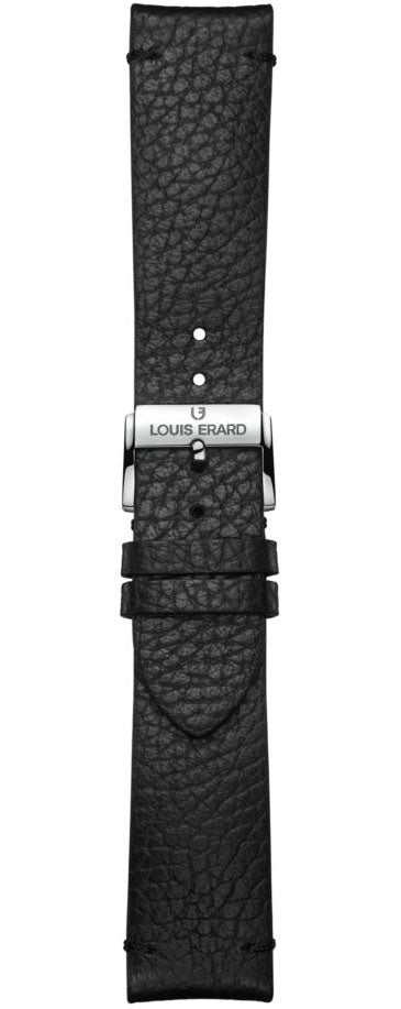 Louis Erard Strap Leather Black Grained Xs 20/18mm