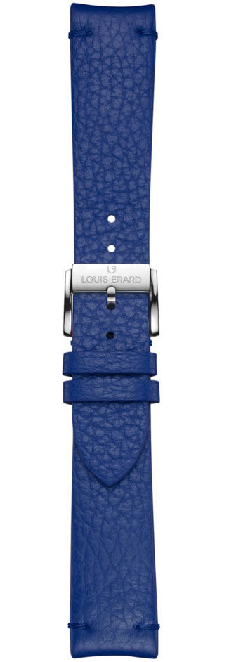 Louis Erard Strap Leather Blue Grained 20/18mm